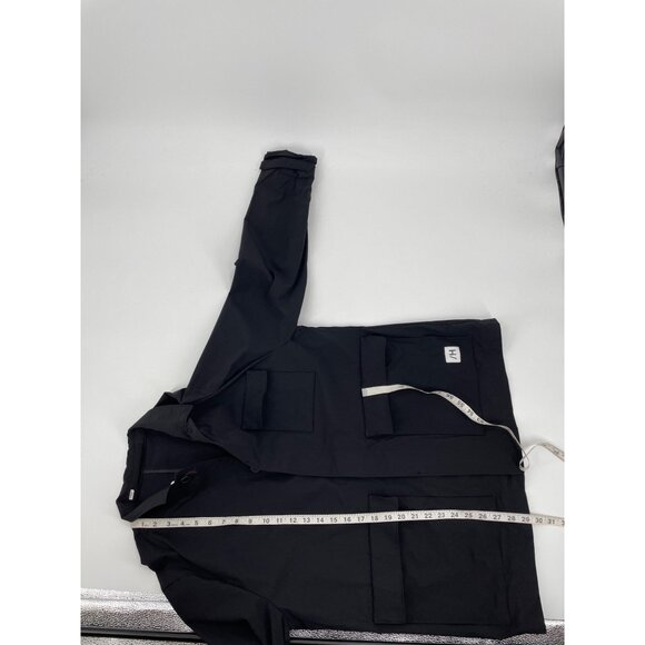 Selected Homme Mens Hybrid Blazer Jacket Large Black Neutral Capsule Wardrobe - Picture 9 of 10